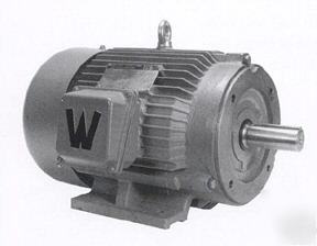 New 20 hp electric motor, c flange with mounting base