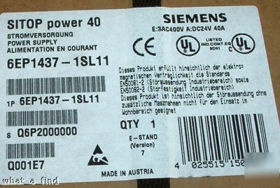 New siemens power supply 6EP-1437-1SL11 6EP14371SL11 