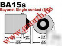 7506 1156 bayonet tail light bulb socket BA15S - ss