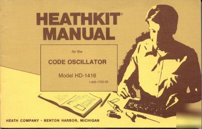 Heathkit hd-1416 code oscillator assembly manual