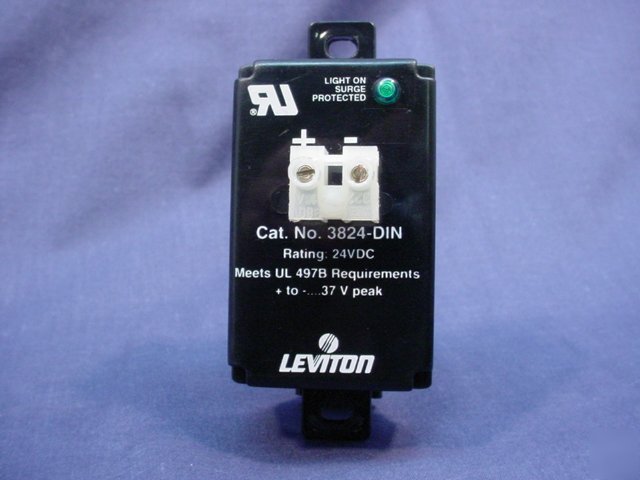 Leviton equipment surge protector suppressor din 24VDC