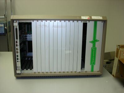 Testronics 405 dc test system chassis & mux card