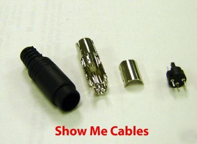 New 3 pin mini din circular plug male solder connector 