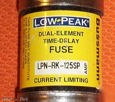 New buss low peak lpn-rk-125SP fuse LPNRK125SP 125 amp