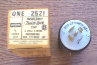 New hubbell plug HBL2521 20 a 277/480 v 3 ph L22-20P