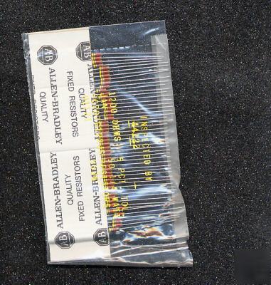 50 carbon comp 160K ohm 1/4 w watt resistor ab vintage