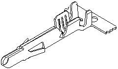 Molex 02-08-2003 male crimp terminal