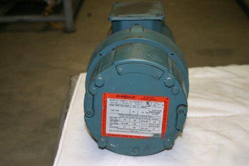 Reliance elect motor, s 2000 w/ dodge brake 1HP.