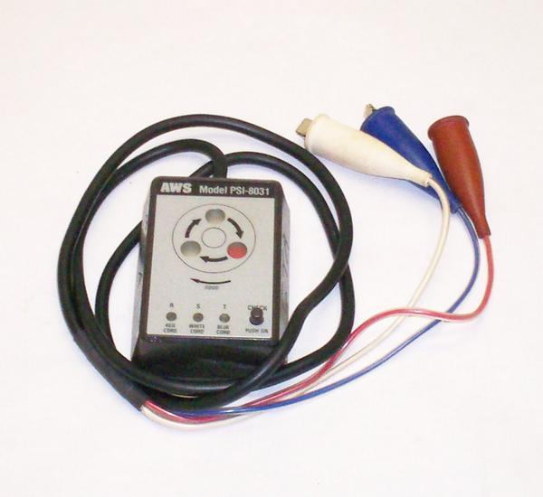 Aws electrical phase indicator motor rotation tester
