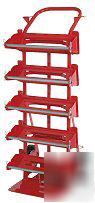 Electrical wire reel cable spool caddy rack truck cart