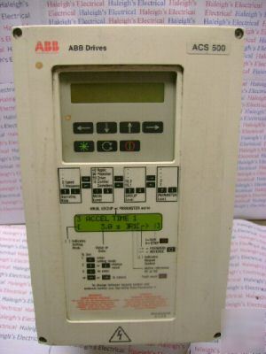 Abb acs 501 501-003-4-00P2 3 hp 4.8A 3PH