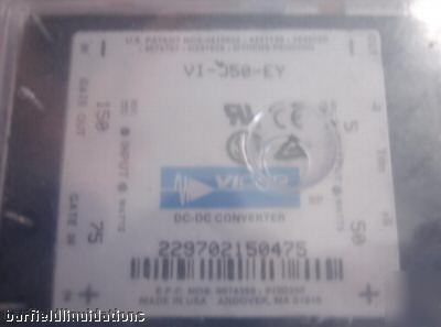 Lot (2) vicor vi-J50-ey dc-dc converter 24 vdc 50 watts