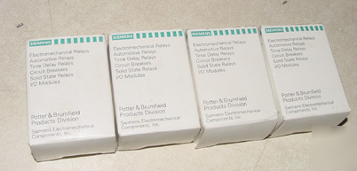 New 4PC siemens potter brumfield ice cube relay in box