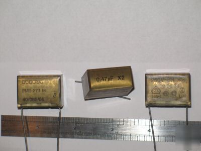 Lot of 100 rifa metallized paper capacitors .47UF 250V