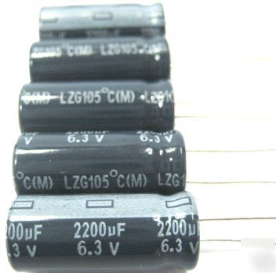 6.3V 2200UF 10MM ultralowesr motherboard capacitor 5PCS