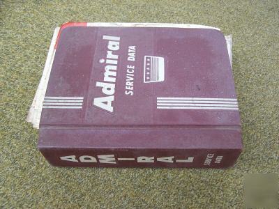 Admiral electronics service data book, schematics-more