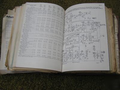Admiral electronics service data book, schematics-more