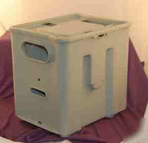 Ipl reelsaver gray plastic cable storage box