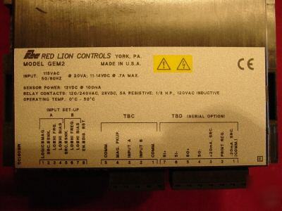 Monitor - red lion controls 