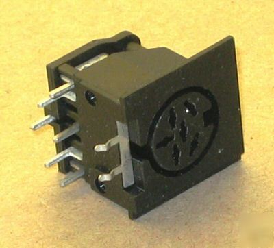6-way din socket pcb mount 6 pin skt din connector