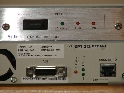 Agilent oc-3 amtprobe atm/oc-3 interface J3972A no res