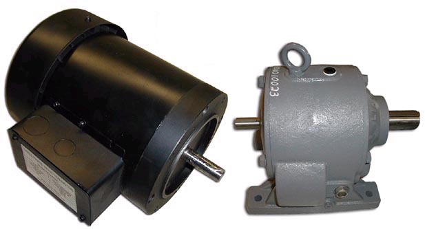 1.5 hp motor and helical gear reducer 40 to 1 size 35
