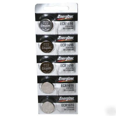 5PK energizer ECR1616 3V coin cell lithium batteries