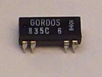 Lot of 5 -- gordos 835C-6 dip reed relay