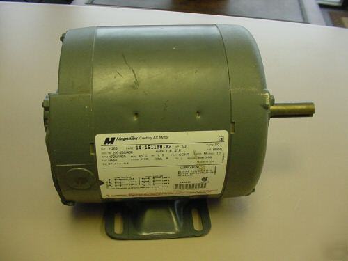 Magnetec century 1/3 hp ac motor 1725 rpm, 3PH, nice 