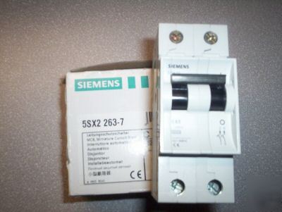 Siemens 5SX2 263-7 miniature circuit breaker 63 amp