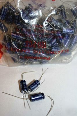 100 220MFD 25V axial electrolytic capacitors BC162