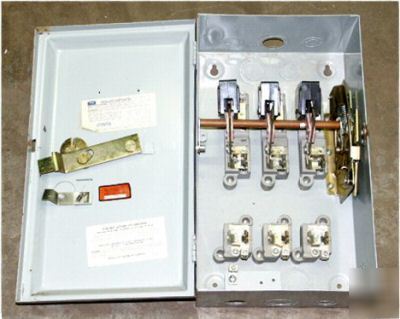 Fpe heavy duty safety switch, 60A, 600V, 3 phase