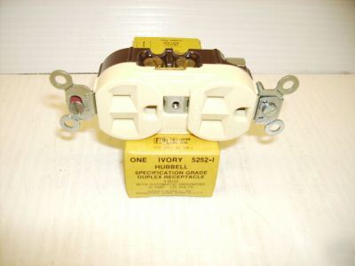 Hubbell duplex receptacle HBL5252I 15 amp 5-15R 5252-i