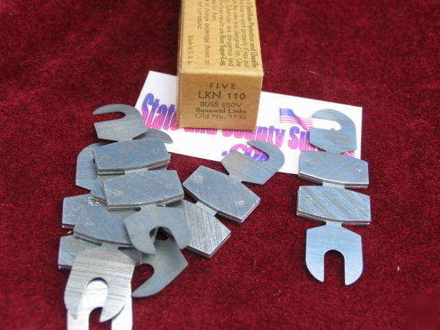 New (4) lkn 110 re able link 250V super lag buss
