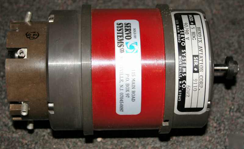 New bendix aviation servo systems motor 90V 60HZ 5-hdg 