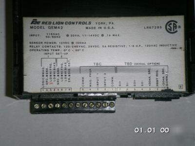 Red lion control model GEM42
