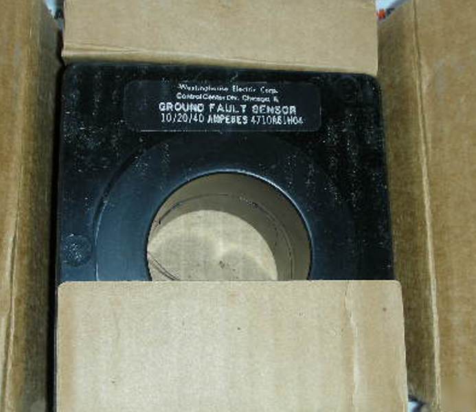 Westinghouse ground fault 4710A61H04 10/20/40A nos