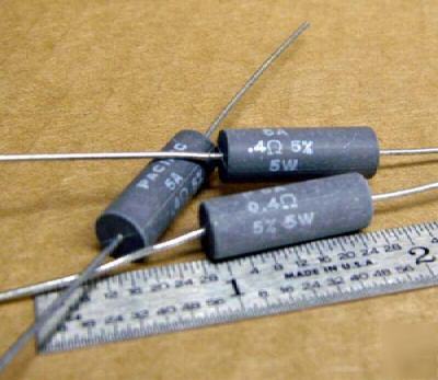 0.4 ohms 5% @ 5W ww pacific power resistor s (25 pcs)