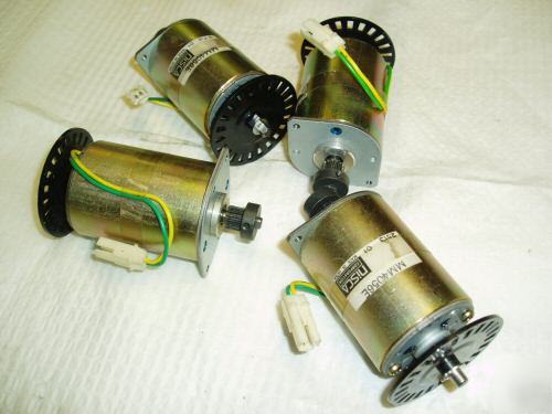 (4) 24V dc motor 3300 rpm nisca corp. 2 