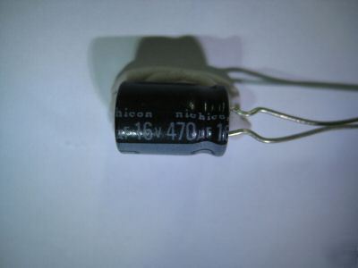 470UF 16V nichicon alum electr radial capacitors 50 pcs