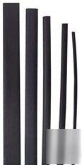 80' 2:1 black heat shrink tubing - 8 sizes 