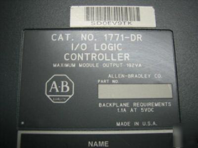 Ab allen bradley 1771-dr 1771DR i/o logic controller