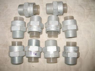 Lot of 10 thredmaker conduit fittings connectors 1-1/4