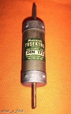 Monarch den 175 amp fuse warranty DEN175 used