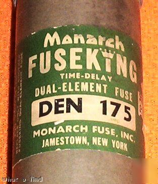 Monarch den 175 amp fuse warranty DEN175 used