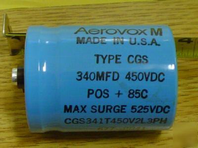 New 5 aerovox 450V 340UF computer grade bus capacitor 