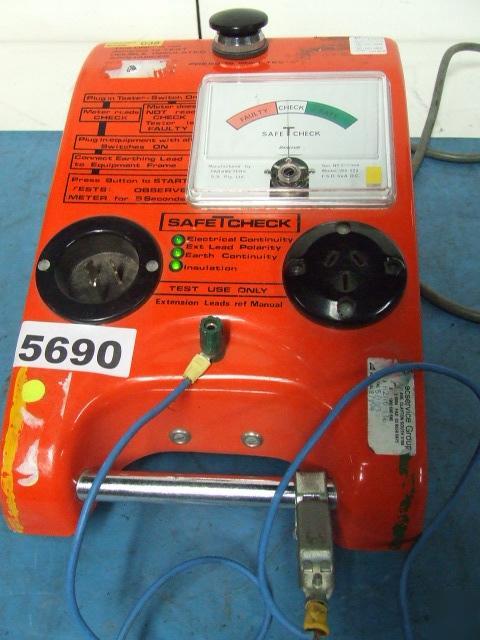 Safetcheck appliance safety tester*tested*