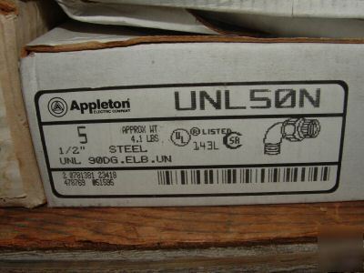 New appleton UNL50N 1/2 90 union explosion proof 