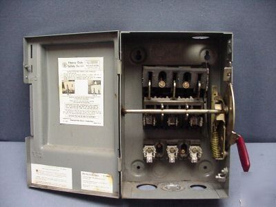 Westinghouse 240 vac 60 amp 3-pole switch HF422N