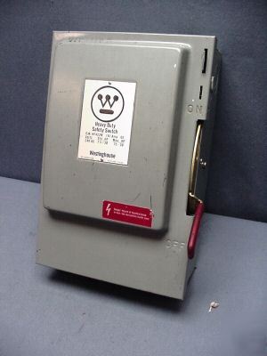 Westinghouse 240 vac 60 amp 3-pole switch HF422N